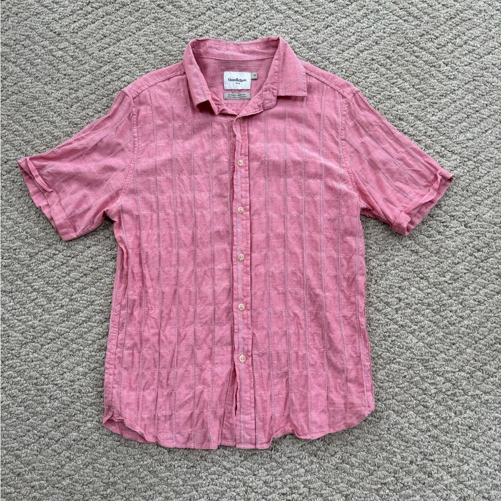 GoodFellow and Co - salmon shirt size M